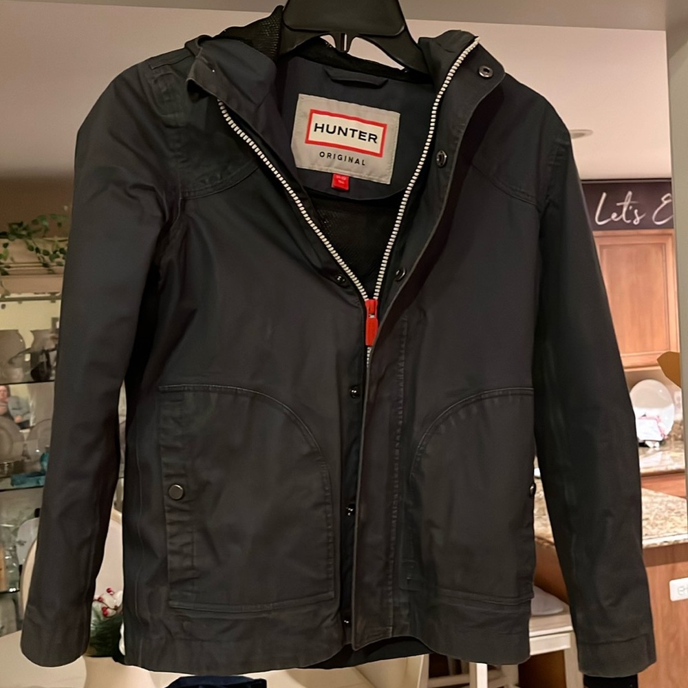Hunter junior waterproof hooded jacket  kids coat